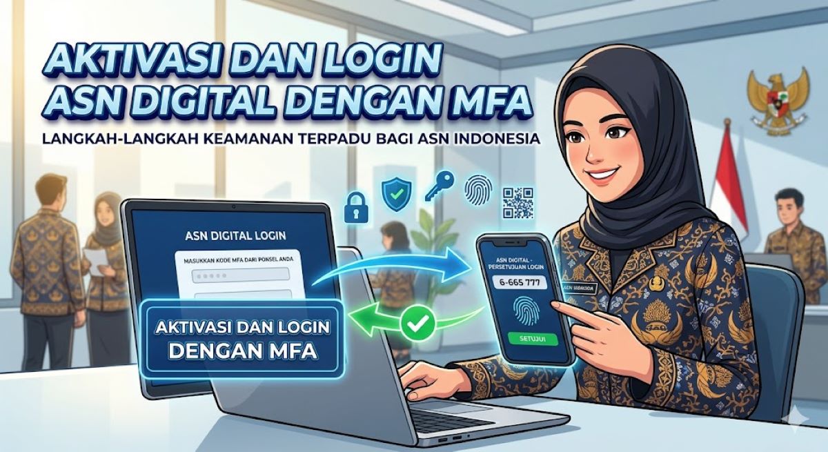 Aktivasi dan Login ASN Digital dengan MFA