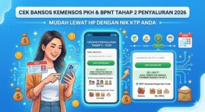 Cek Bansos Kemensos PKH dan BPNT Tahap 2 Penyaluran 2026 Lewat HP dengan NIK KTP