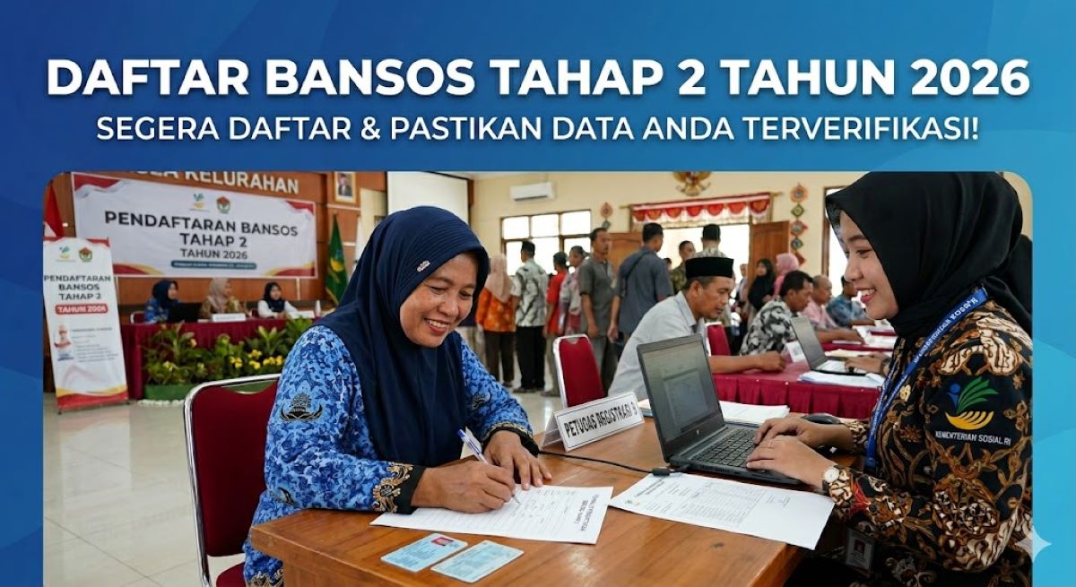 cara daftar bansos tahap 2