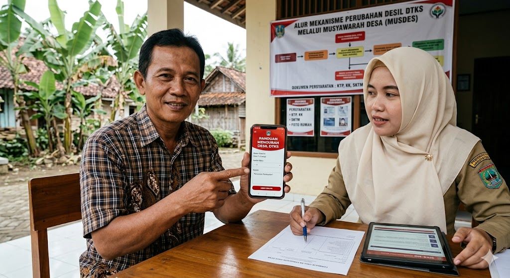 mengubah desil online